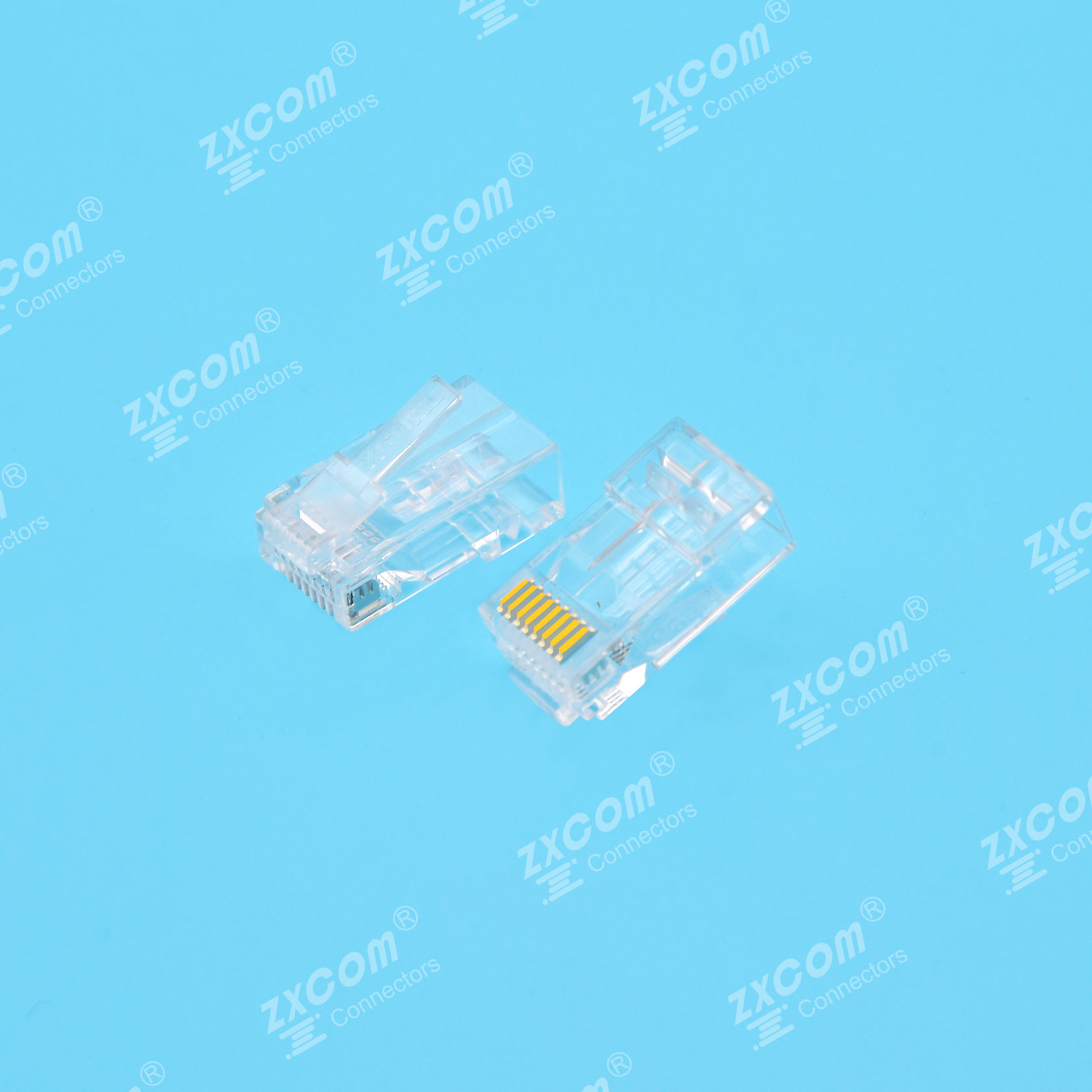 8P8C 水晶头 单排 短线槽