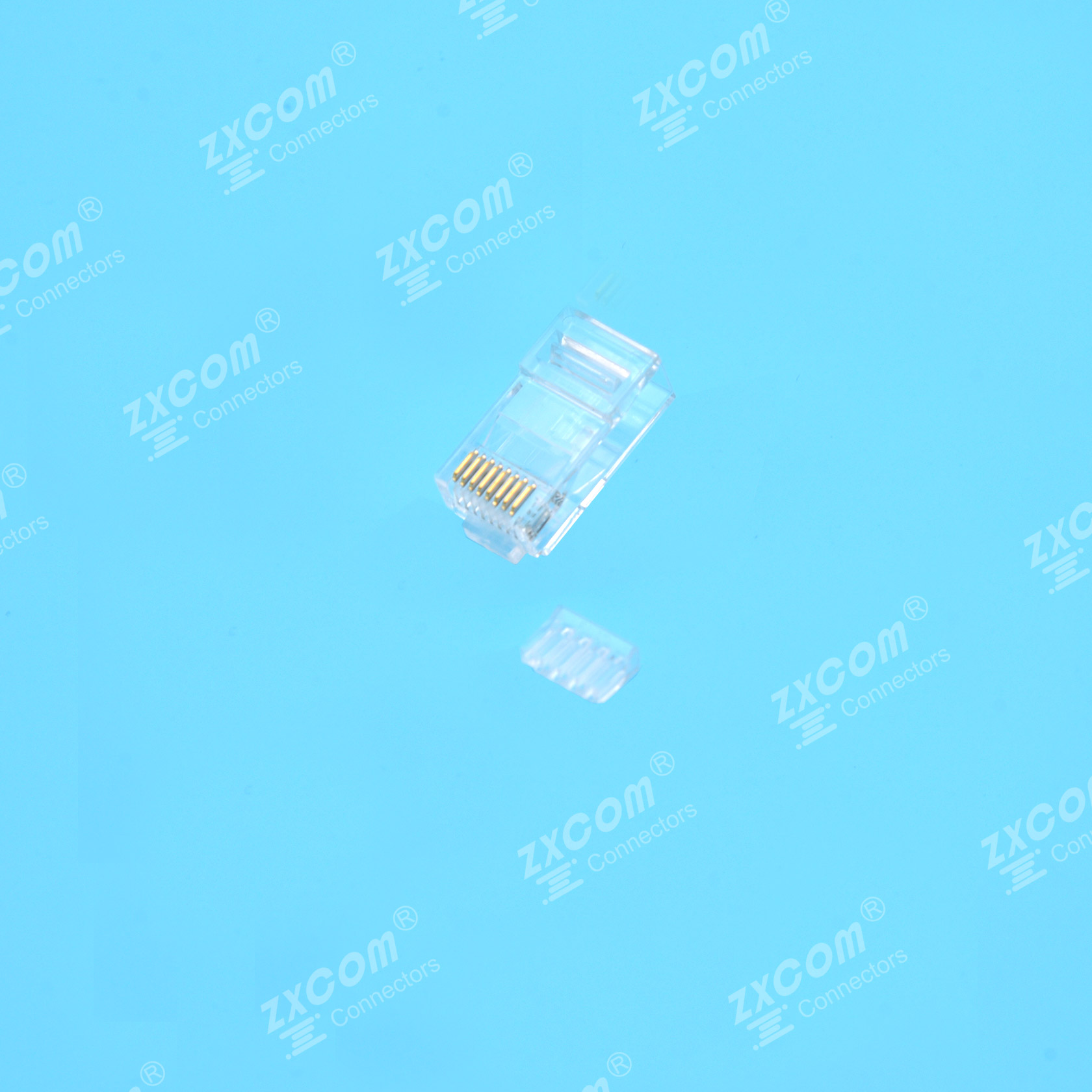 8P8C 水晶头 双排 4上4下 二件式