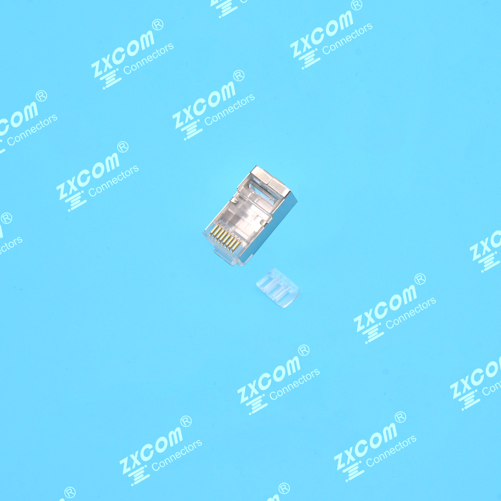 8P8C 水晶头 双排 6上2下 二件式