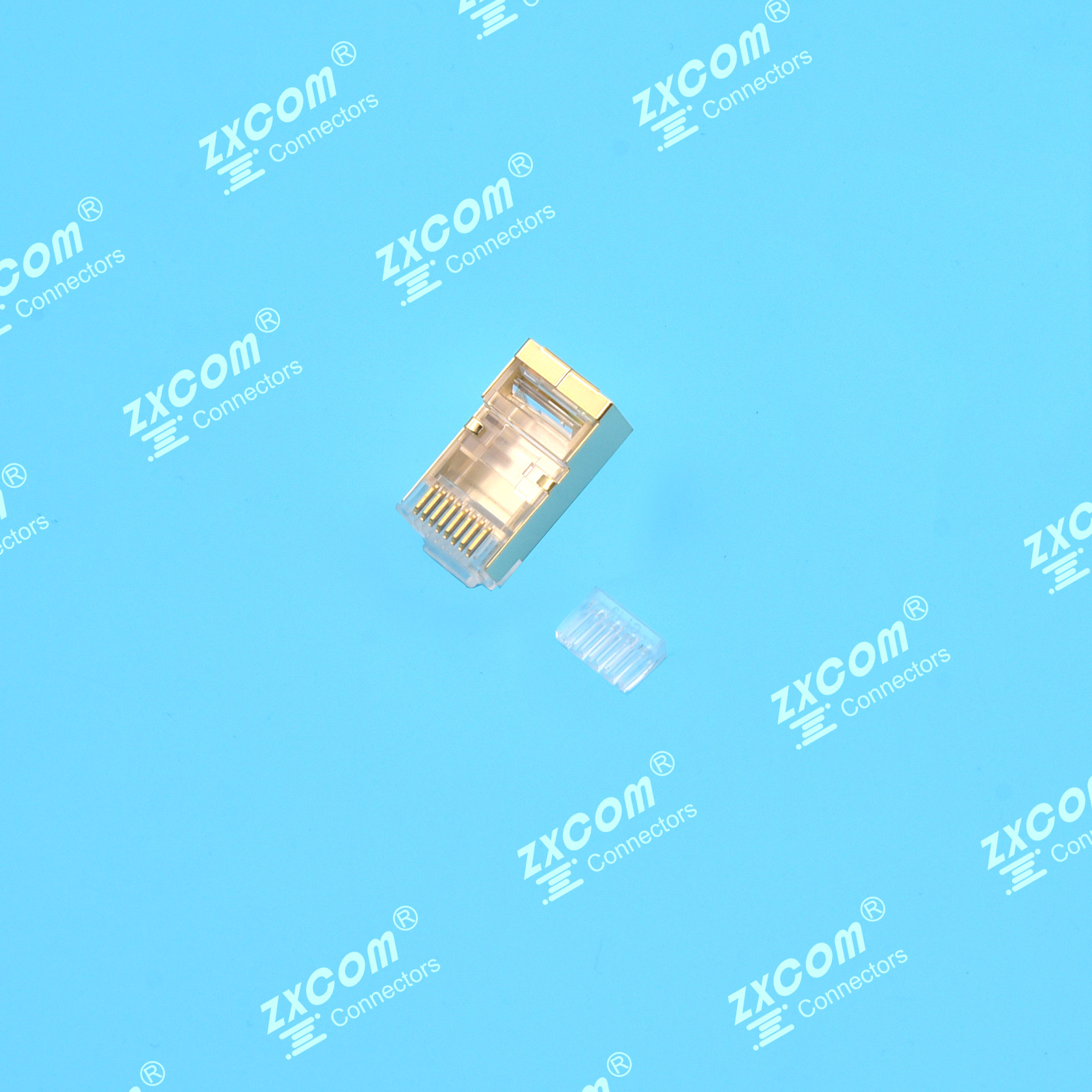 8P8C 水晶头 双排 4上4下 二件式