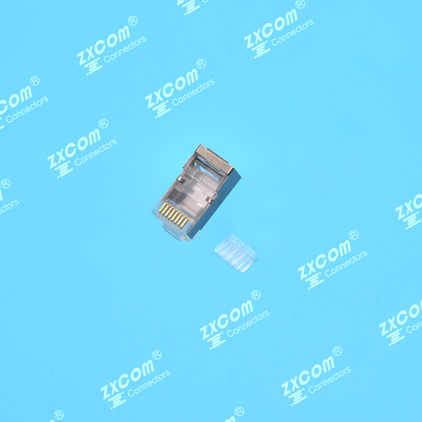 8P8C 水晶头 双排 4上4下 二件式