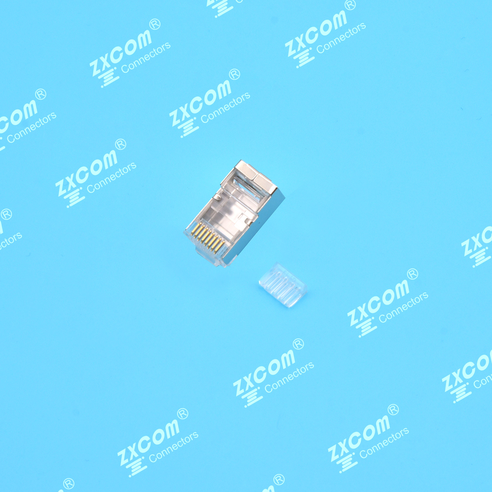 8P8C 水晶头 双排 4上4下 二件式