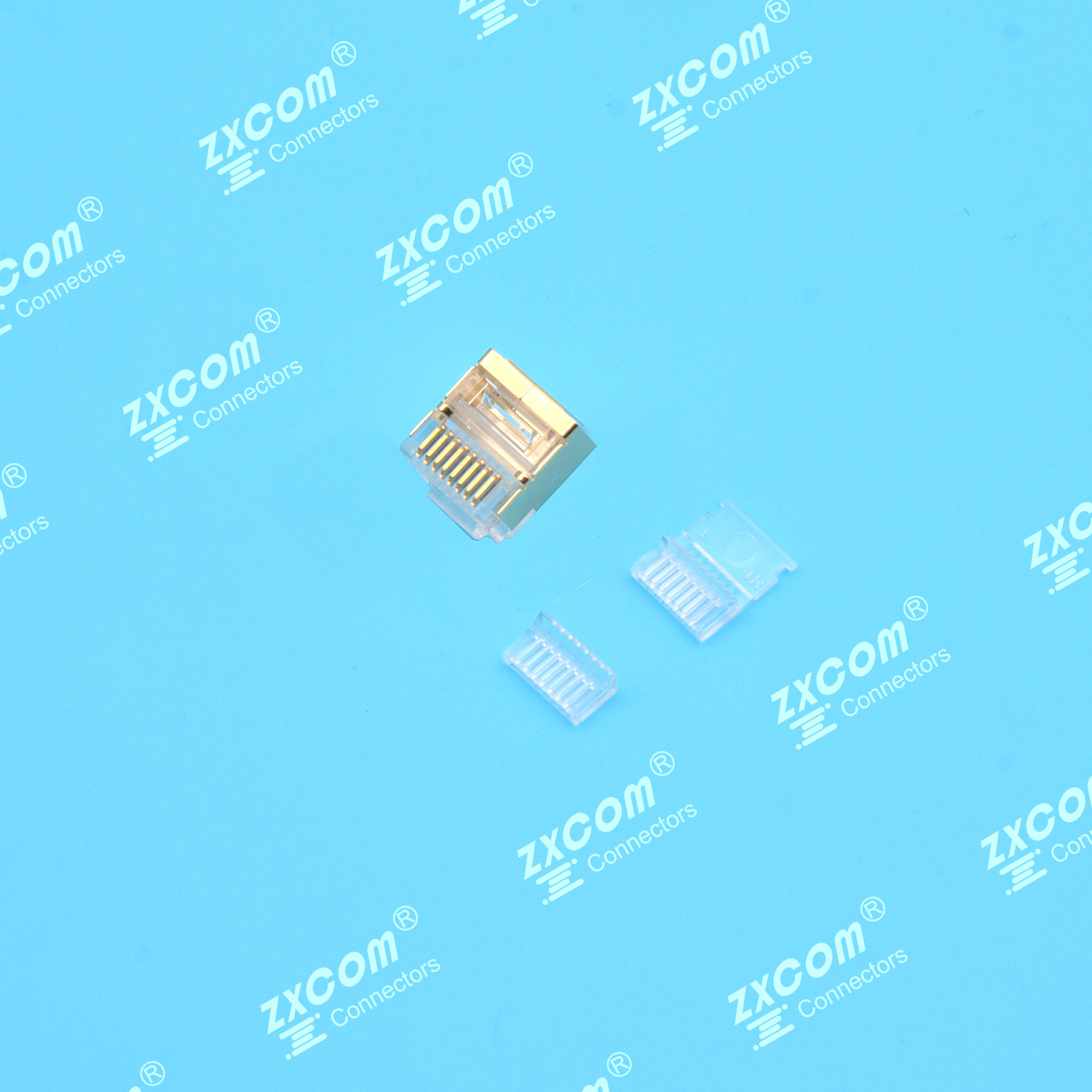 8P8C 水晶头 短体 单排 二件式