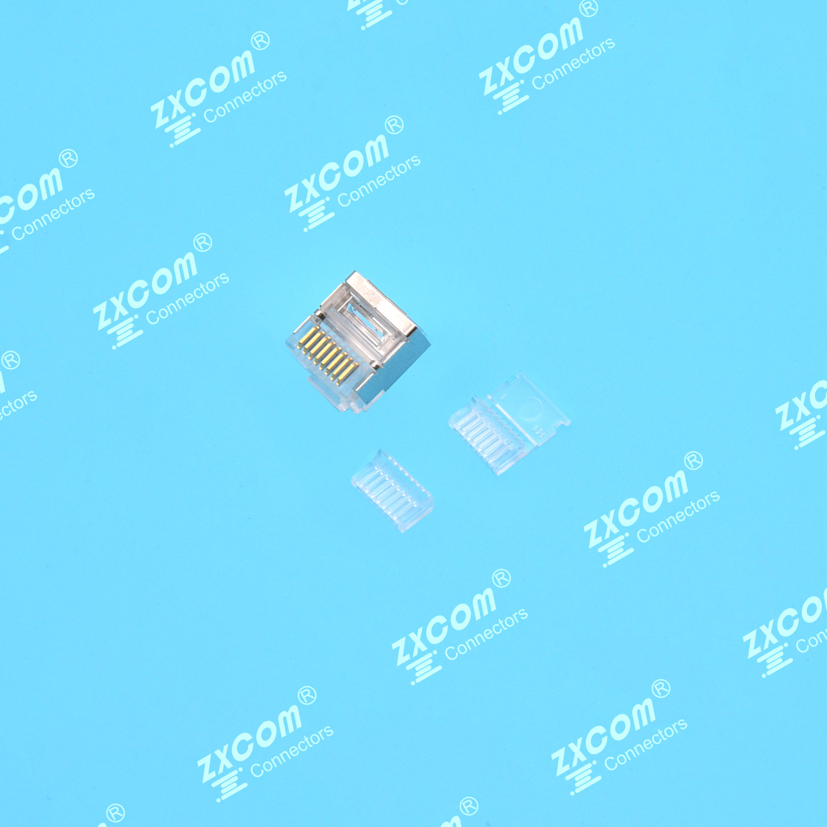 8P8C 水晶头 短体 单排 二件式