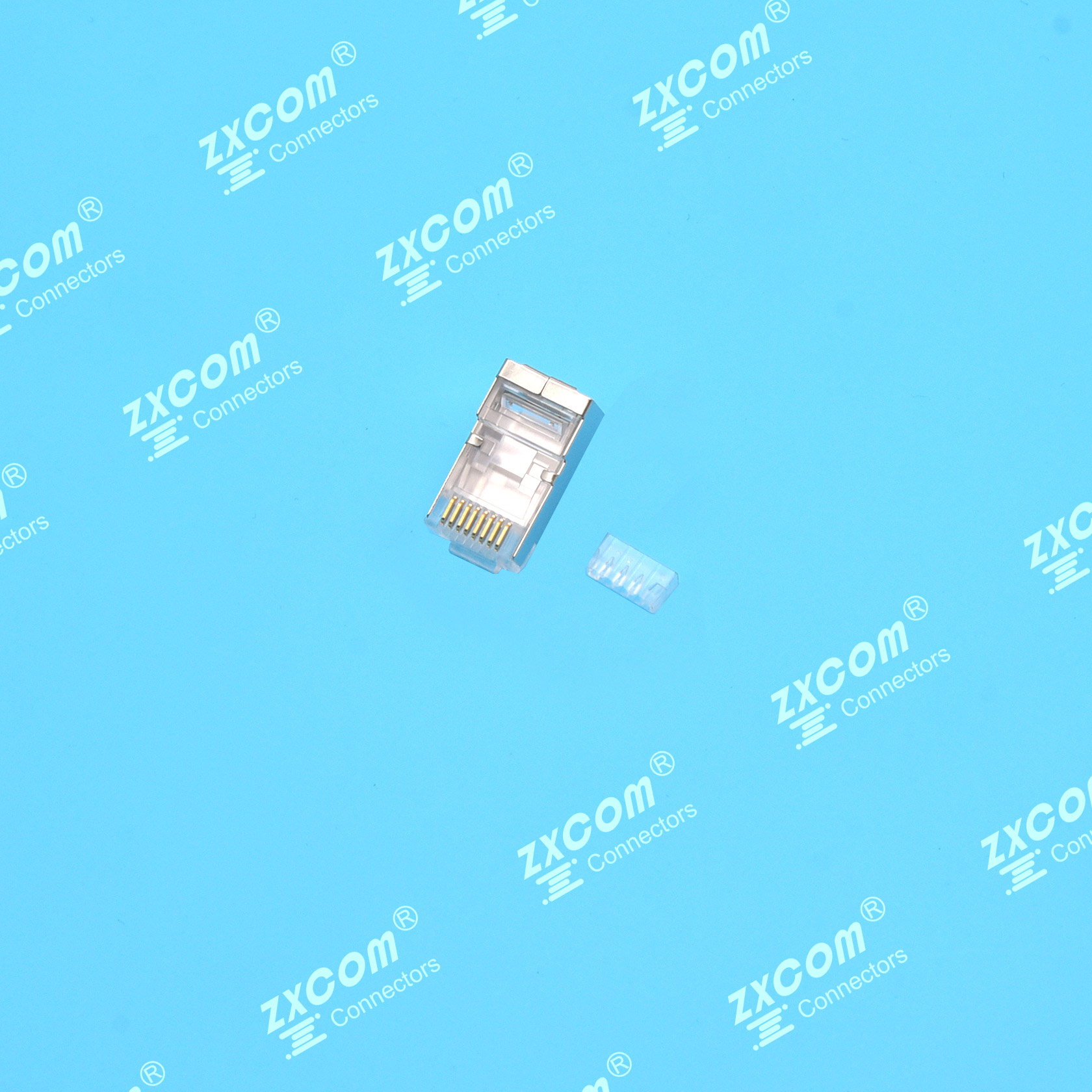 8P8C 水晶头 双排 4上4下 全包