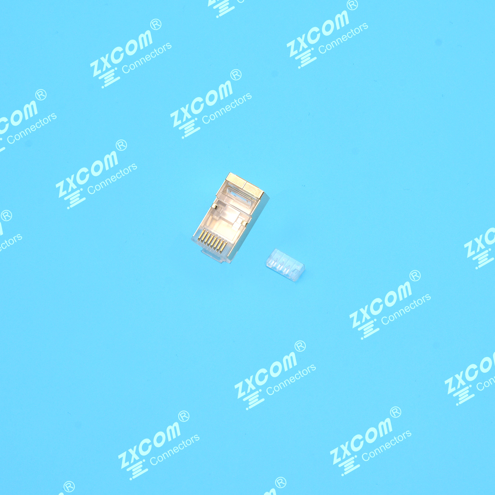 8P8C 水晶头 双排 4上4下 全包