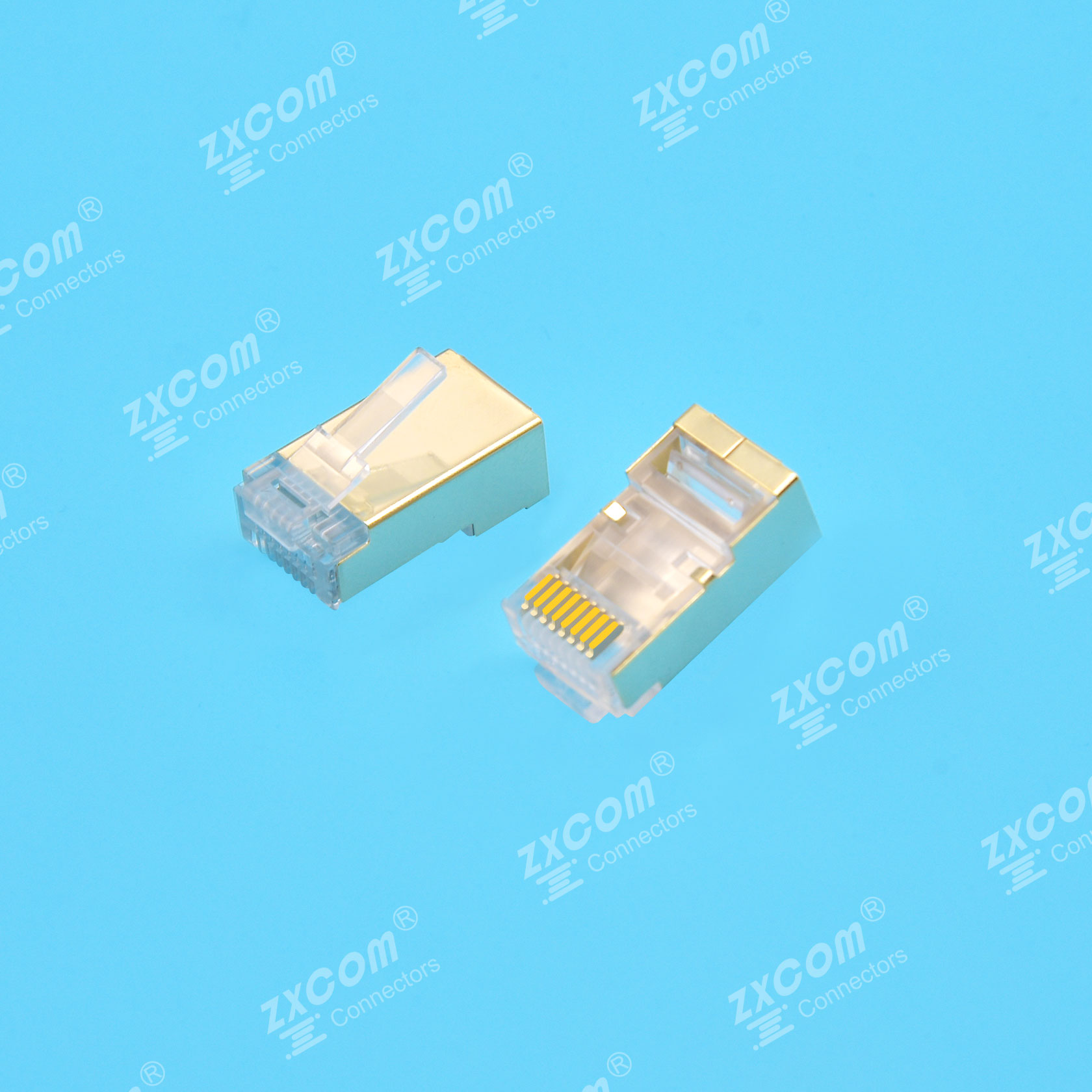 8P8C 水晶头 单排 一件式 短线槽