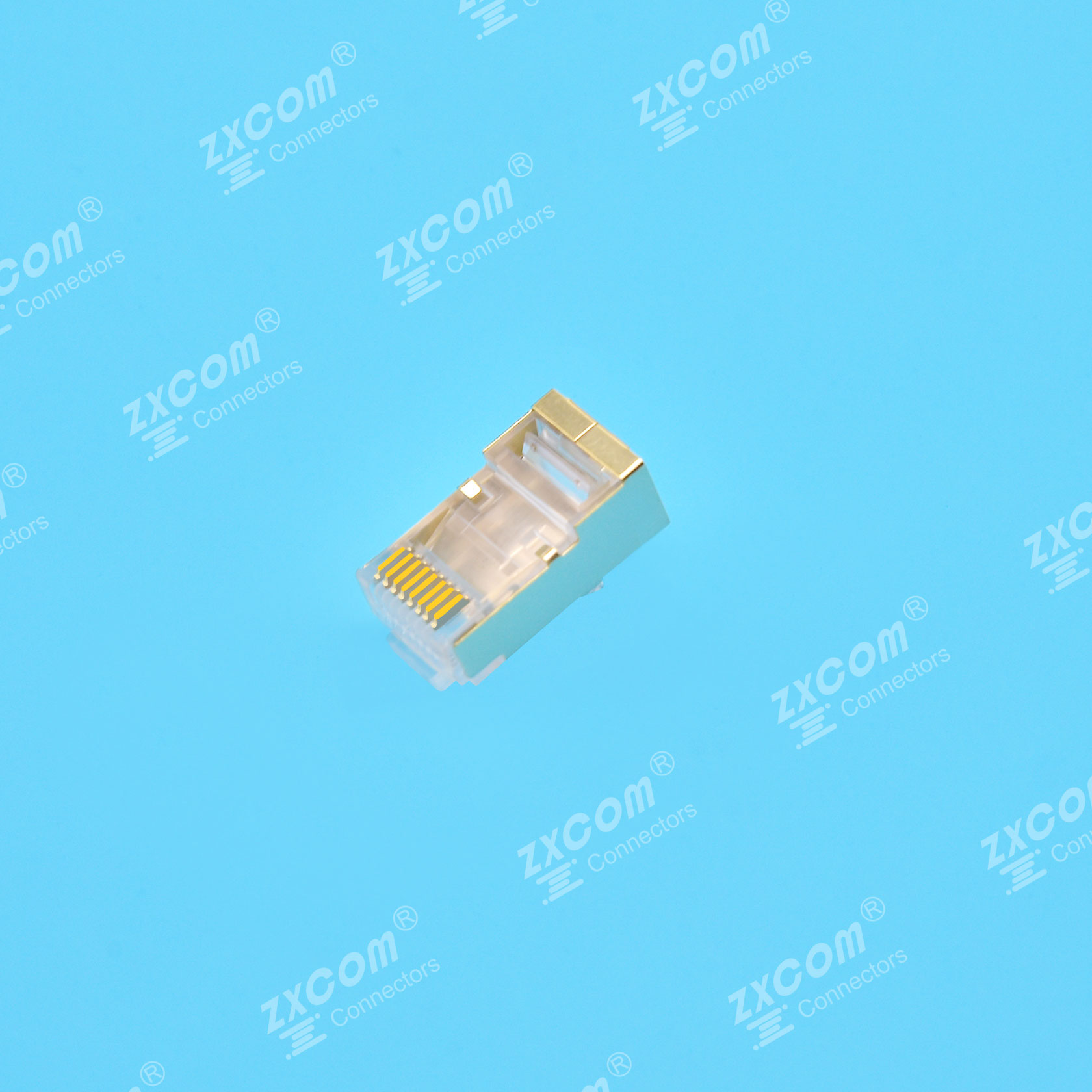 8P8C 水晶头 单排 一件式 短线槽