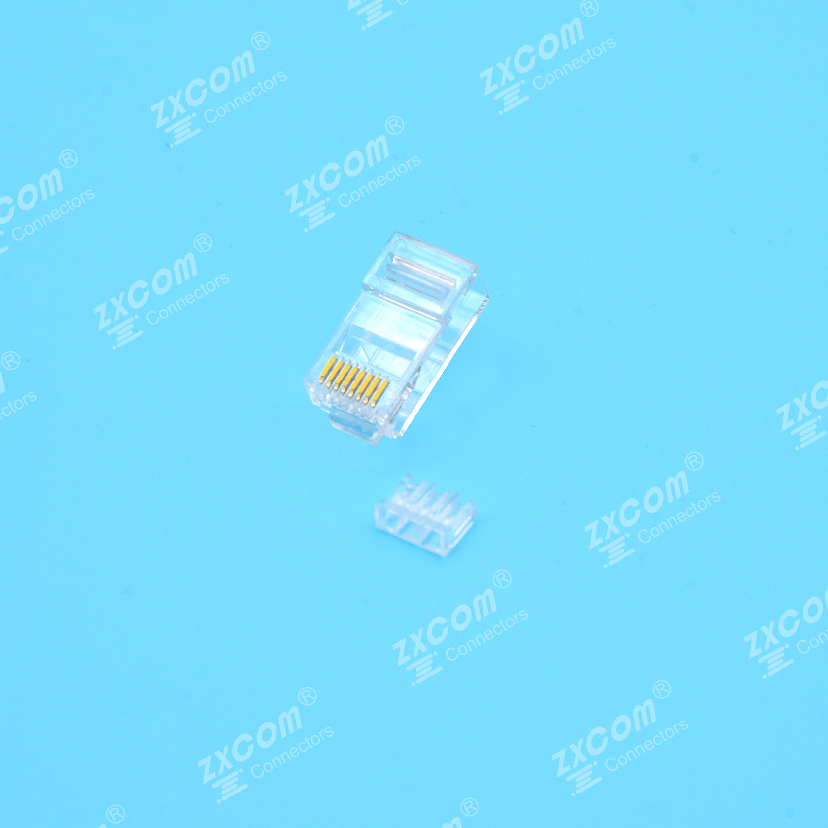 8P8C 水晶头 双排 6上2下 二件式