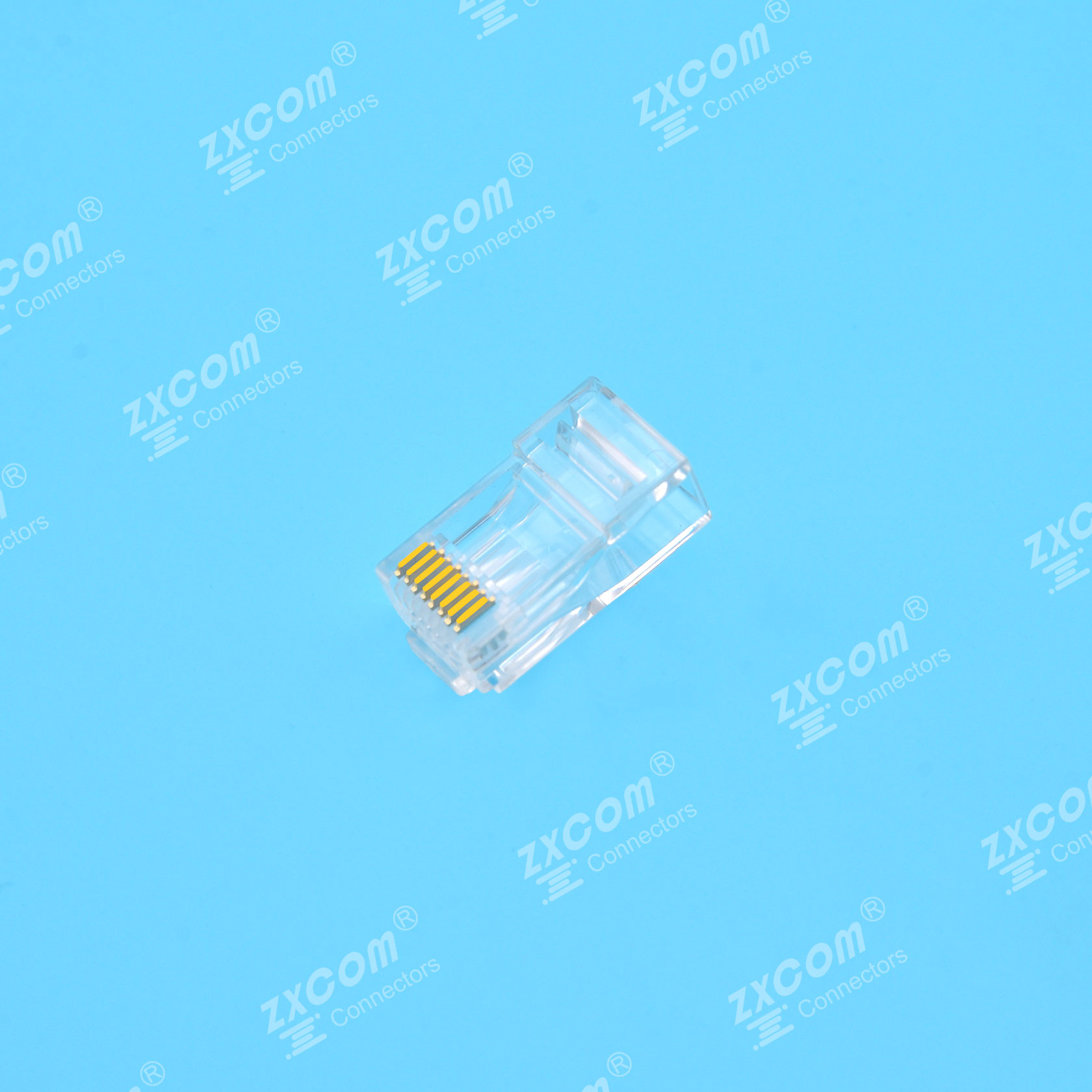 8P8C 水晶头 4上4下 一件式 常规通用型