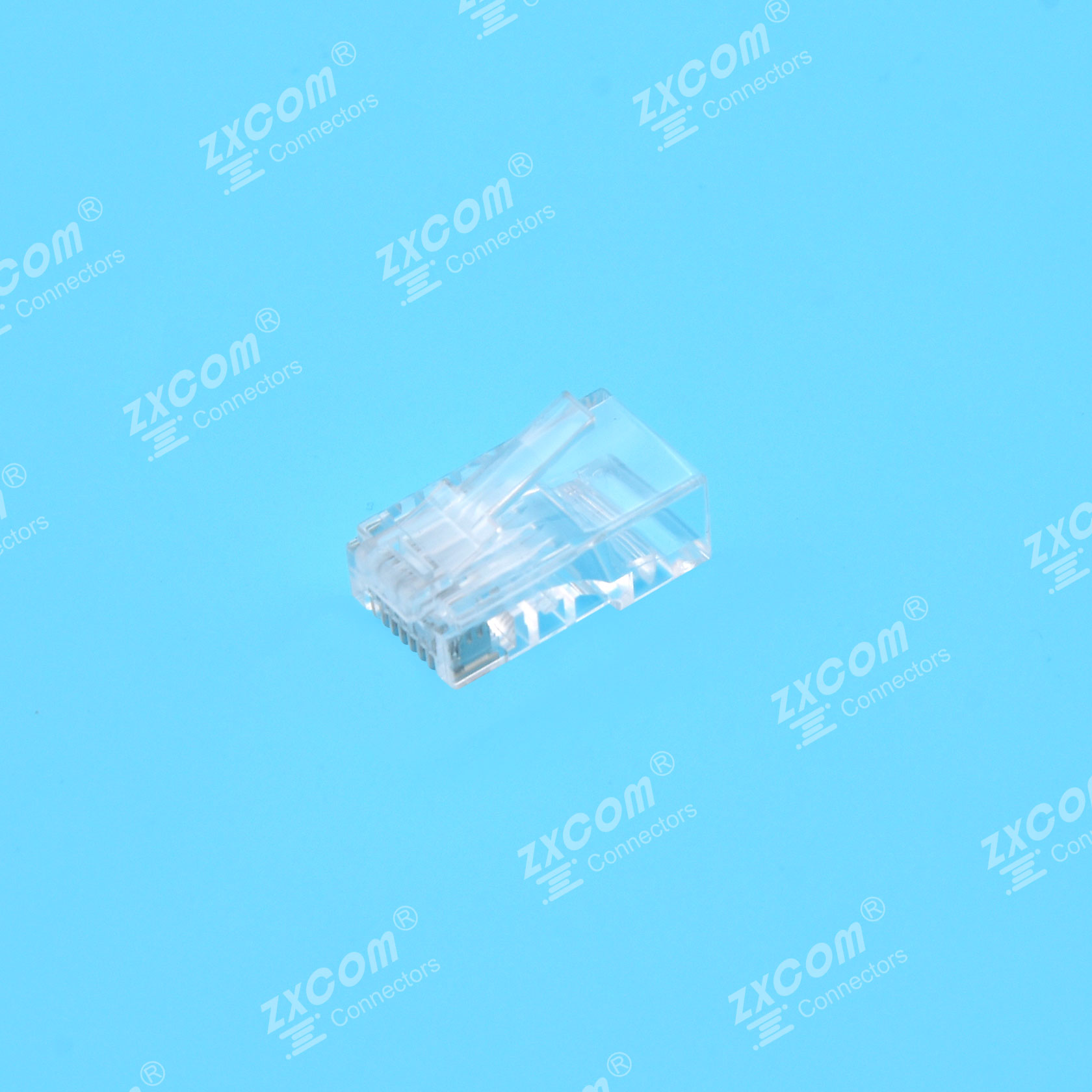 8P8C 水晶头 4上4下 双档板  有排气孔