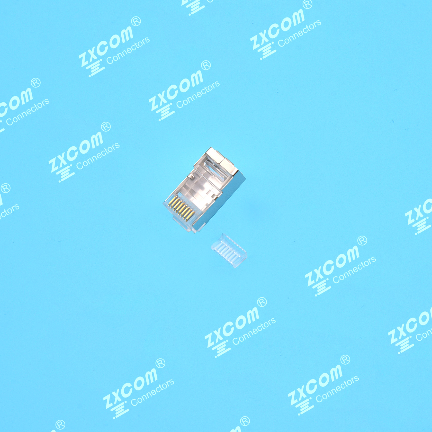 8P8C 水晶头 单排 二件式 常规通用型