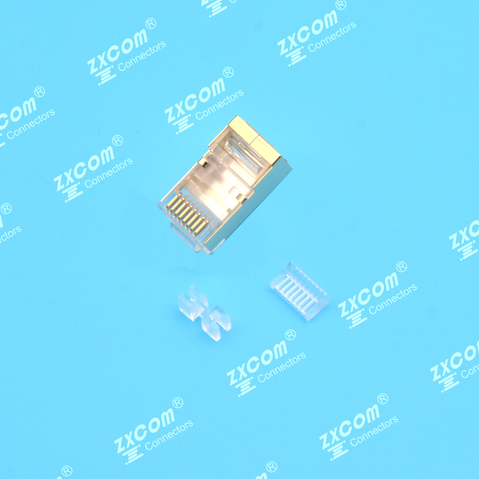 8P8C 水晶头 单排 三件式 常规通用型