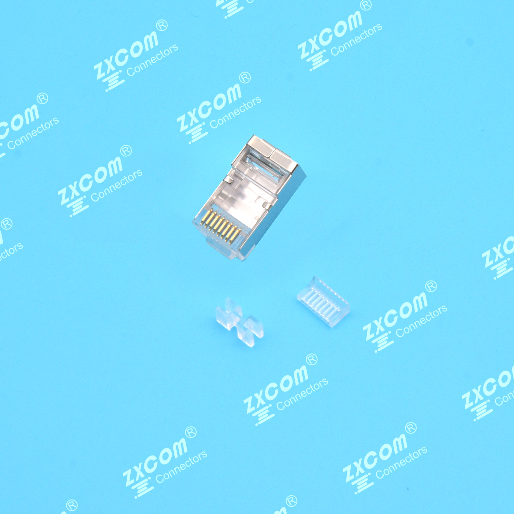 8P8C 水晶头 单排 三件式 常规通用型