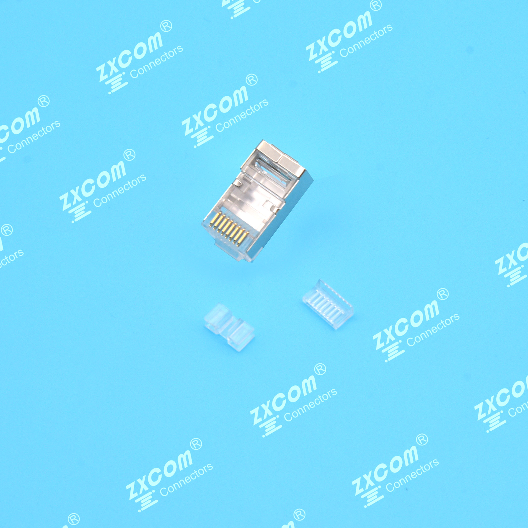 8P8C 水晶头 单排 三件式 常规通用型