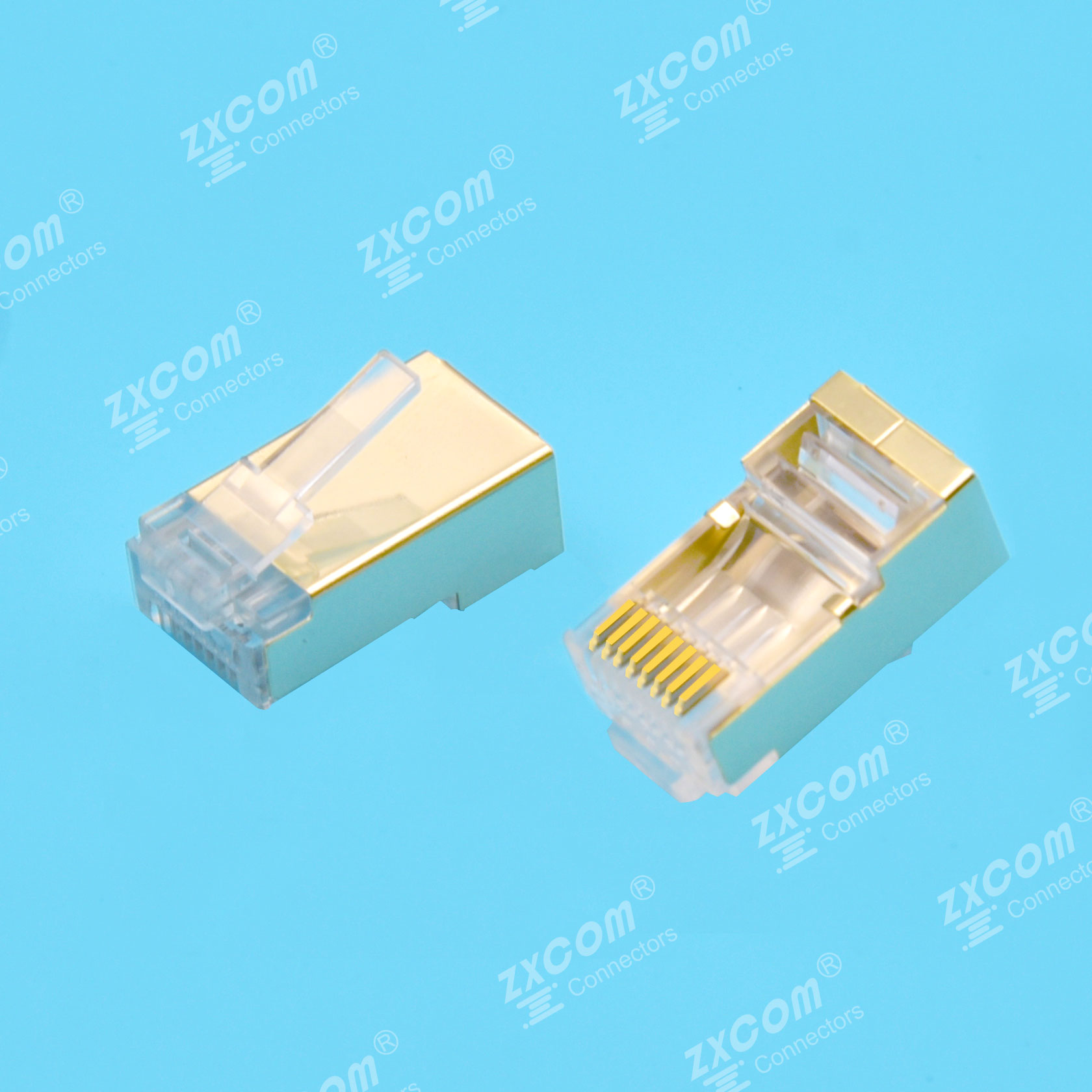 8P8C 水晶头 4上4下 一件式 常规通用型